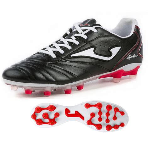 Joma Aguila Gol FG/AG Soccer Shoes (Black/White/Red) @ SoccerEvolution