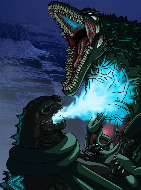 Godzilla 2014 vs. Biollante by Daikaiju-Danielle on DeviantArt