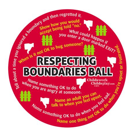 Respecting Boundaries Ball Childswork/Childsplay — Childs Work Childs Play