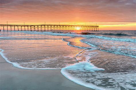 Holden Beach Pier at Sunrise North Carolina #4726 Photograph by Susan Yerry - Pixels