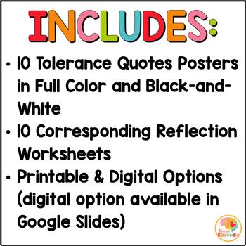 Tolerance Posters | Tolerance Activities by Kirsten's Kaboodle | TpT