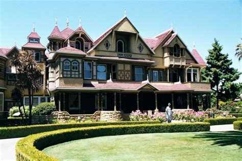 Winchester Mystery House - Victorian mansion owned by the widow of gun magnate allegedly haunted ...