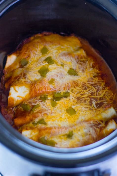 Slow Cooker Chicken Enchiladas | Gimme Delicious