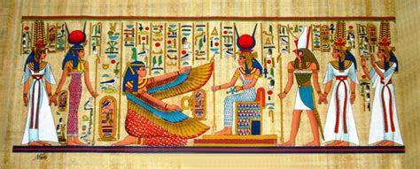 Papyrus Painting - Coronation of Nefertari