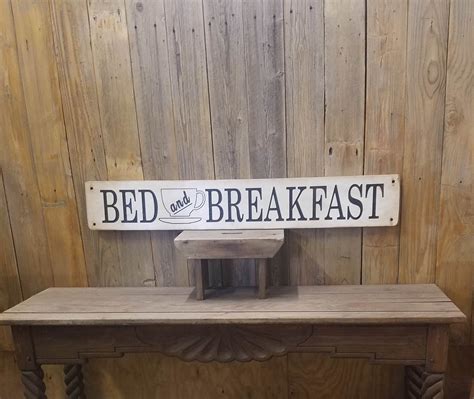 Bed and Breakfast Rustic Wood Sign, Kitchen, Cabin, Lodge Décor, Hotel,