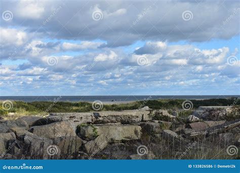 Atlantic Highlands, NJ - Sandy Hook Beach Stock Photo - Image of fall, blue: 133826586