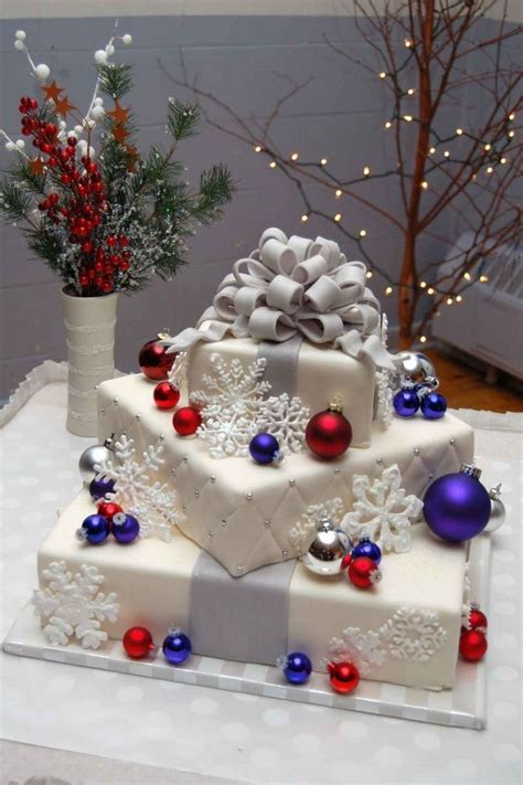 beautiful Christmas wedding cakes | Christmas Wedding Cake — Square Wedding… # ...