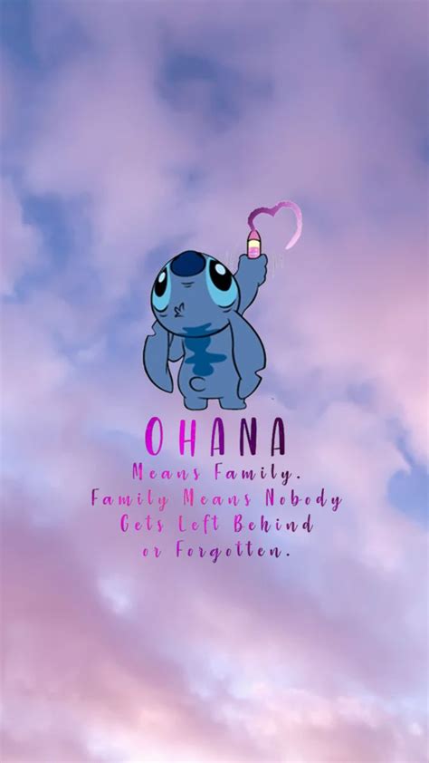 Ohana iPhone wallpaper | Lilo and stitch drawings, Lilo and stitch quotes, Stitch drawing