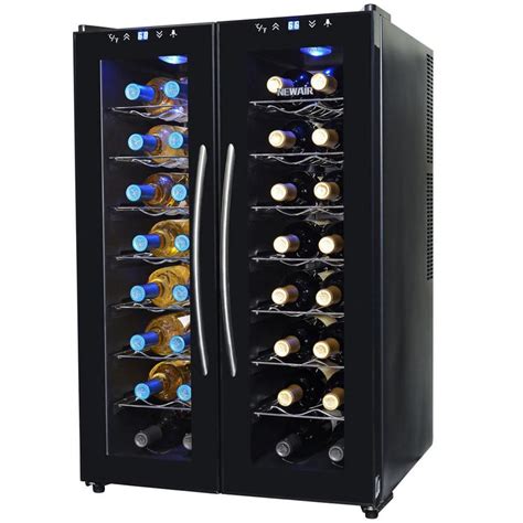 Shop NewAir 32-Bottle Black Dual Zone Wine Chiller at Lowes.com