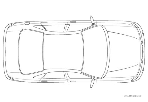 Car from above for Perspective Project details | Car drawings, Bird's ...