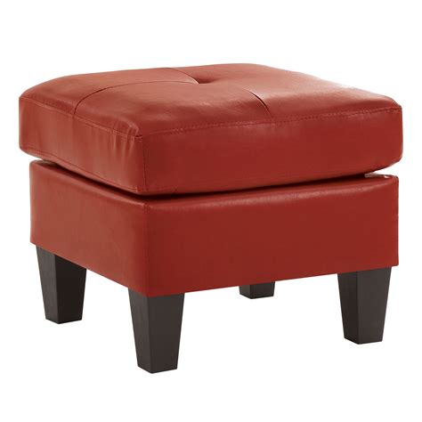 Faux Leather Ottomans and Poufs - Bed Bath & Beyond