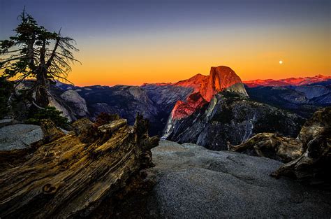 Yosemite National Park Glacier Point Half Dome Sunset Photograph by ...