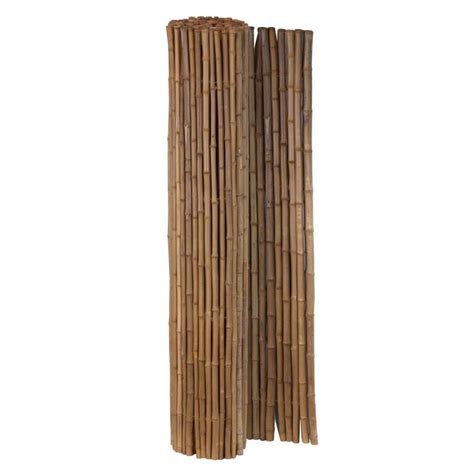 Cali Bamboo (Actual: 6-ft x 6-ft) Bamboo Fencing Carbonized Bamboo ...