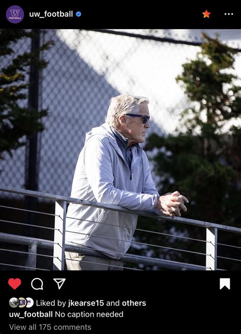 Coach Pete Carroll was in attendance at Washington’s practice. : r/huskies