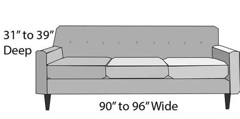 Sofa Dimensions (Size Guide) - Designing Idea