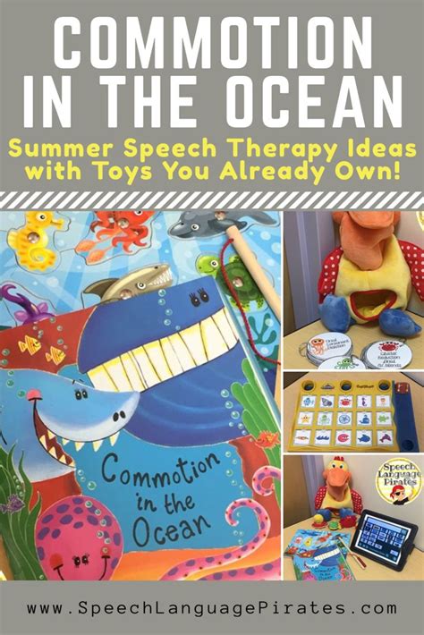 Commotion in the Ocean | Preschool speech therapy, Speech therapy activities, Preschool language