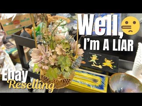 Well, I'm a LIAR | Behind the Scenes Ebay Reselling | Crazy Lamp Lady | Behind the scenes, Liar ...