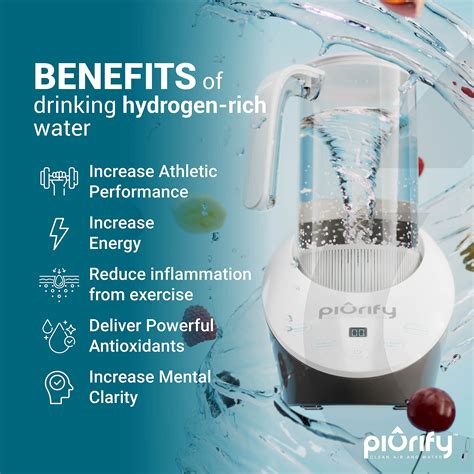 Buy Hydrogen Alkaline Water Pitcher - Rich Hydrogen Water Generator Electrolysis Jug with SPE ...