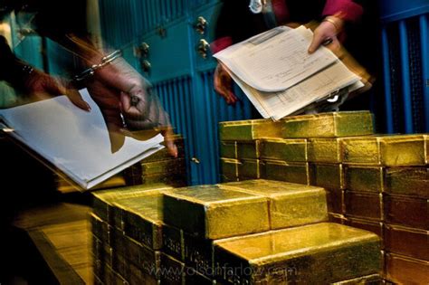 Gold Bars at the Federal Reserve Vault | New York, USA