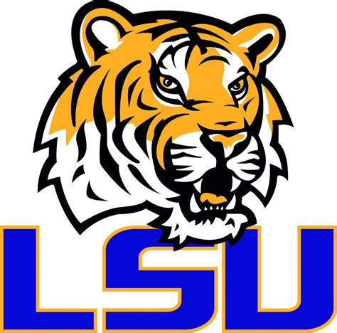 LSU Tigers University Louisiana Layered Logo Scalable Silhouette Studio Transfer Iron on Cut ...