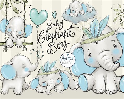 Cute Baby Boy Elephant Clipart | ubicaciondepersonas.cdmx.gob.mx