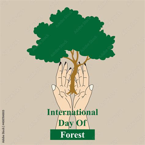 International Forest Day Vector Illustration, for image, background ...