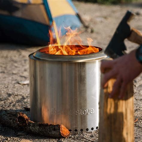 Solo Stove Ranger Stainless Steel Smokeless Fire Pit Camping ...