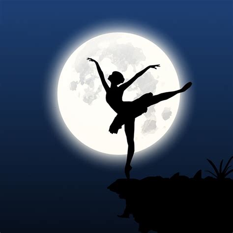 HD wallpaper: woman silhouette clip art, ballerina, moon, dance, back Lit, vector | Wallpaper Flare