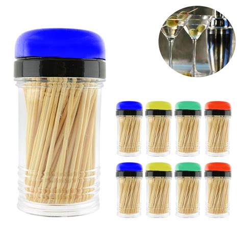 1600PCS Bamboo Wooden Toothpicks 8 Dispenser Holder Containers Party Home Crafts - Walmart.com