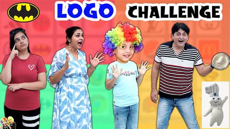 LOGO CHALLENGE | MOM vs AAYU PIHU | Comedy Family Challenge | Aayu and ...