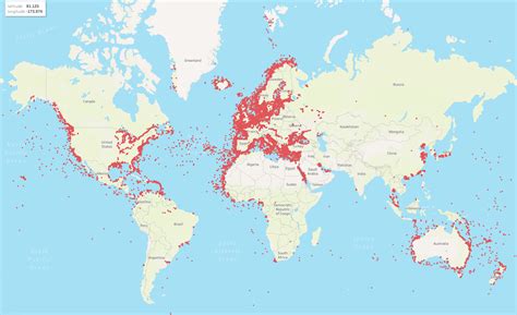 Latest Global AIS Coverage map – Pocket Mariner