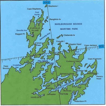 Marlborough Sounds Map | Guardians of the Sounds