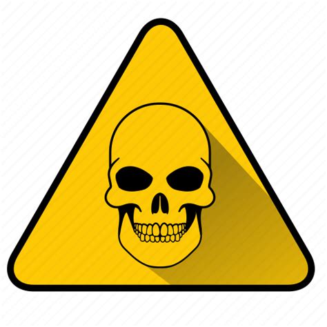 Danger, dangerous, hazard, peril, sign, skull, virus icon