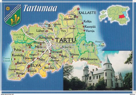 Tartu - Tartu County - Map - Tartumaa - Alatskivi Manor House - Estoni ...