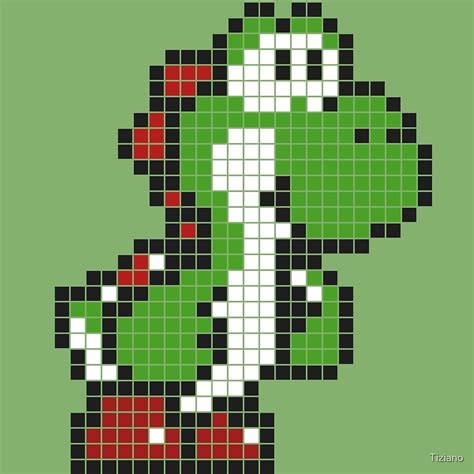 "Pixel Yoshi" by Tiziano | Redbubble