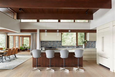 Mid-Century Modern Lake House - Midcentury - Kitchen - Other - by NS Designs | Houzz