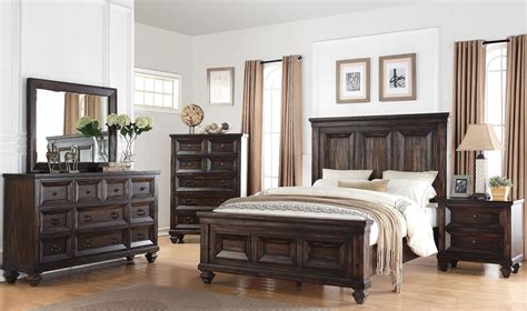 Sevilla Walnut Panel Bedroom Set from New Classic | Coleman Furniture