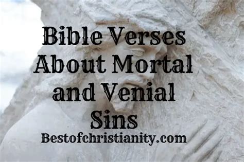 Bible Verses About Mortal and Venial Sins