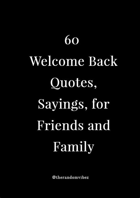 Welcome Back Quotes For Friends - ShortQuotes.cc