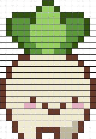 Turnip Boy Tapestry Crochet PATTERN ONLY Easy Perler Beads Ideas, Easy ...