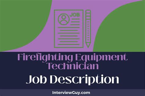 Firefighting Equipment Technician Job Description [Updated for 2024]