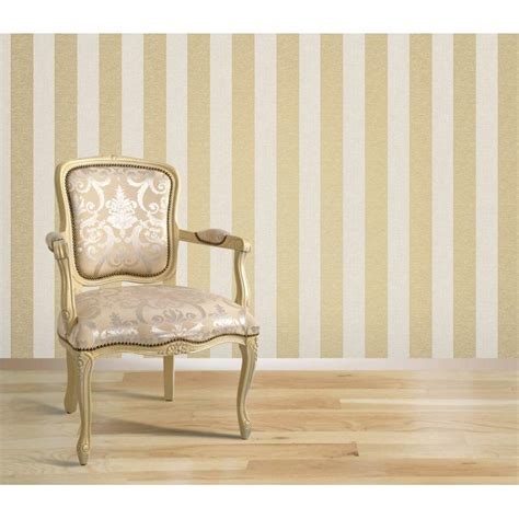 gold and cream striped wallpaper | ... Decor ‹ View All Patterned Wallpaper ‹ Vie… | Gold ...