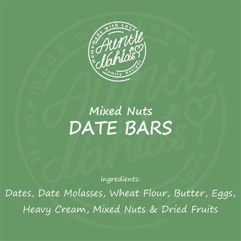 Mixed Nuts Date Bars | Auntie Nahid's