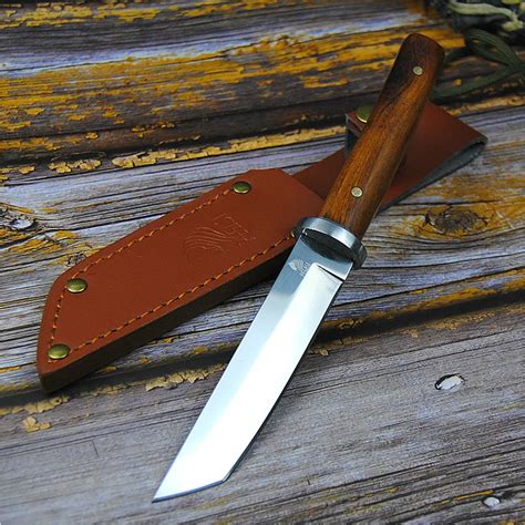 PEGASI Japanese 9CR18MOV outdoor self defence fishing knife jungle ...