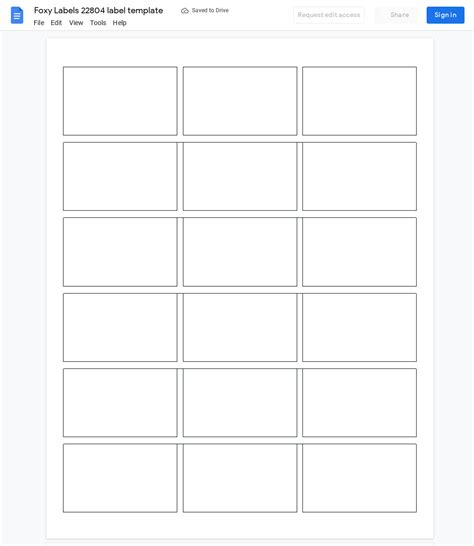 Avery 22804 label template for Google Docs & Sheets | Label templates ...