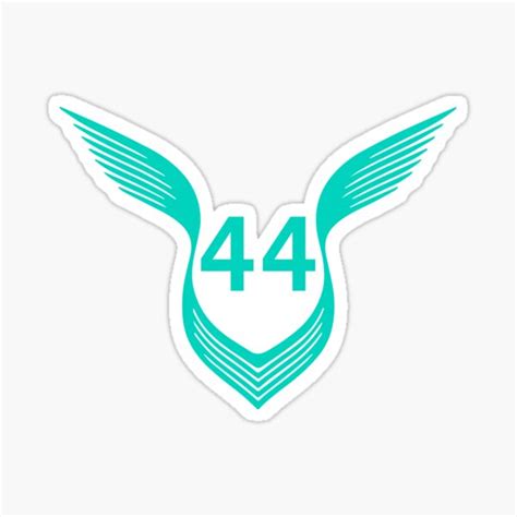 "Lewis Hamilton 44 Logo Color" Sticker for Sale by TheTimbe | Redbubble