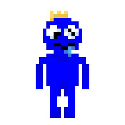 Blue pixel art