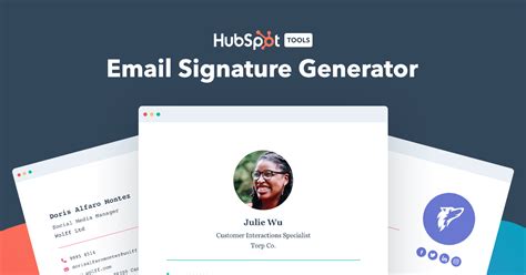 Free Email Signature Template Generator by HubSpot