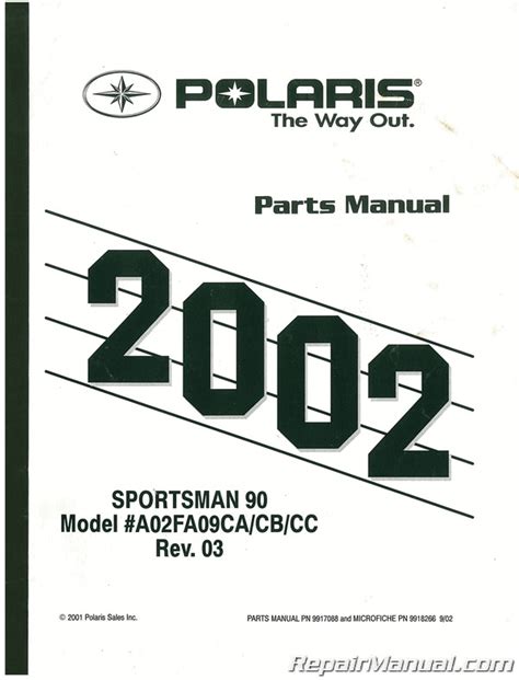 Used 2002 Polaris Sportsman 90 Parts Manual