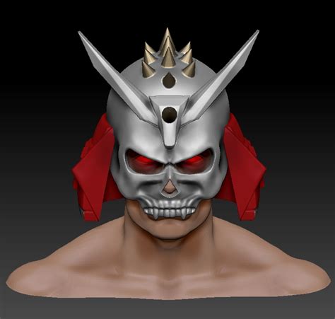 OBJ file Shao Kahn Classic Mortal Kombat Helmet・3D printer model to ...